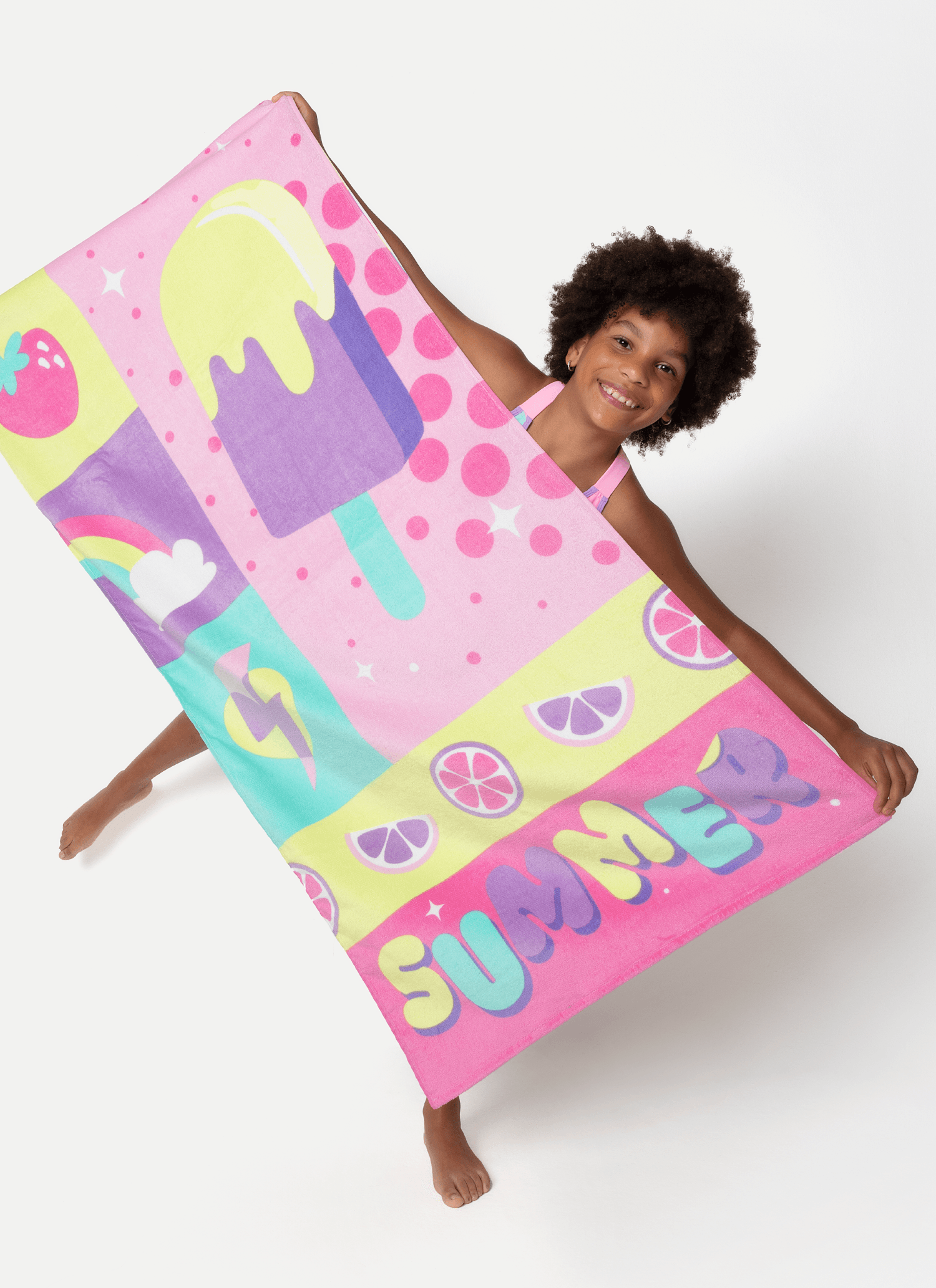 Toalha-De-Praia-Menina-Color-Block-Rosa