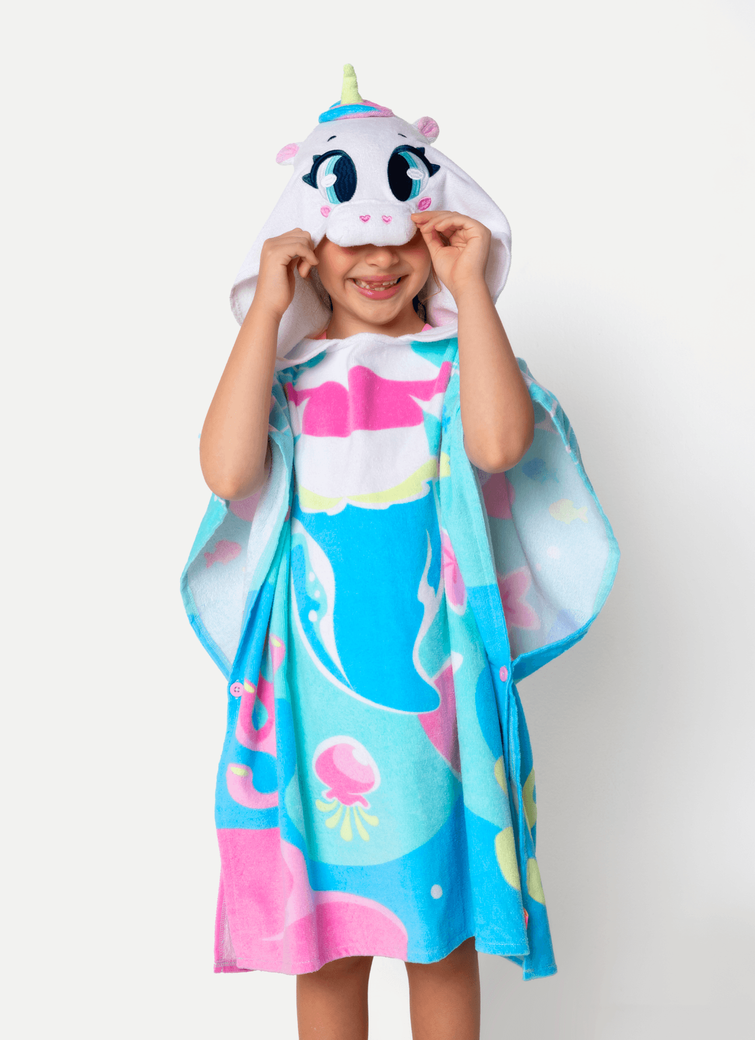 Poncho-De-Praia-Menina-Multibichos-Sereia