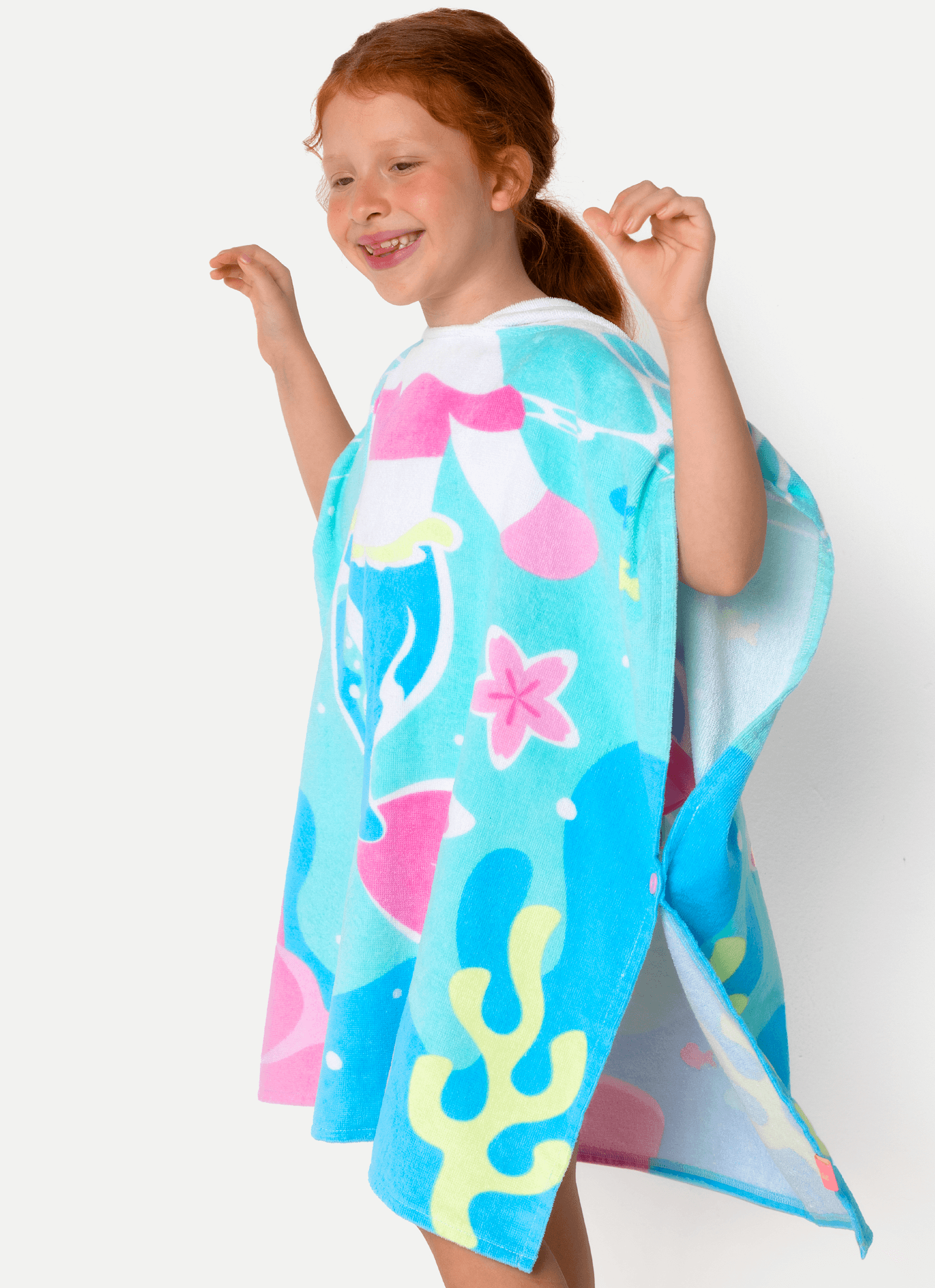 Poncho-De-Praia-Menina-Multibichos-Sereia