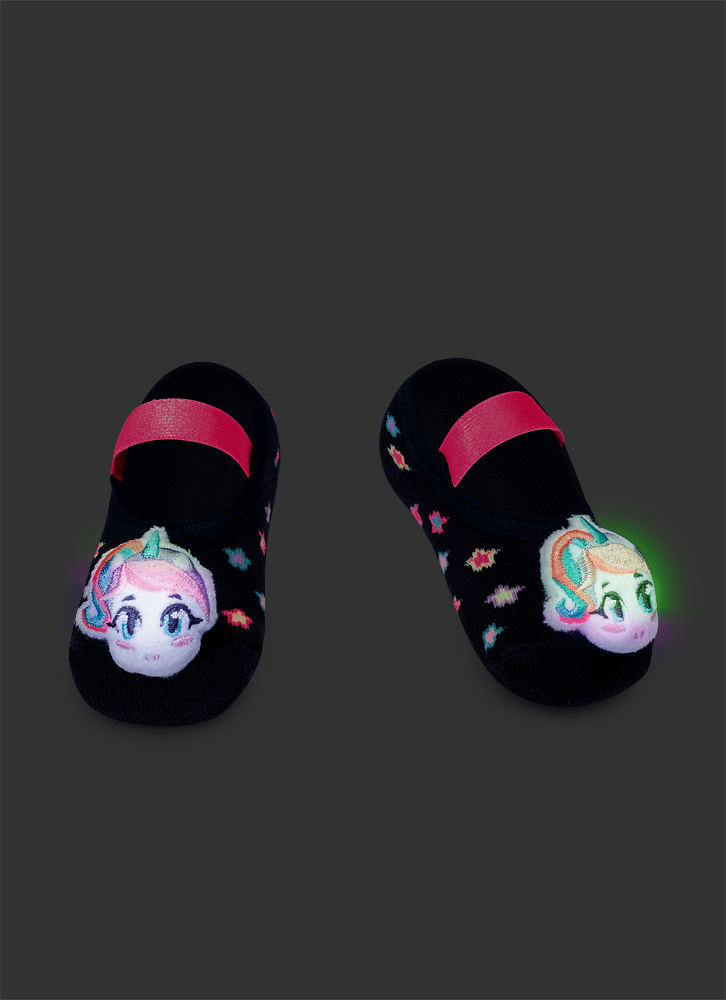 Meia-Sapatilha-Antiderrapante-Com-Aplique-De-Led-Bebe-Menina-Unicornio-Kawaii