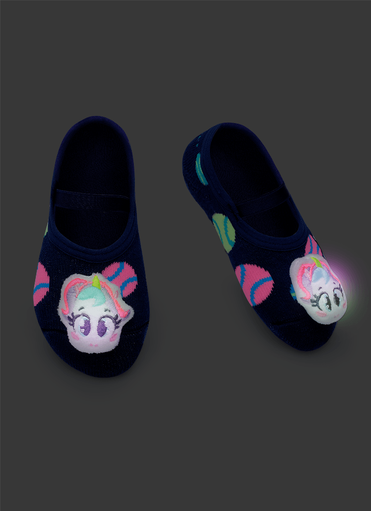 Meia-Sapatilha-Antiderrapante-Com-Aplique-De-Led-Bebe-Menina-Unicornio-Tenis