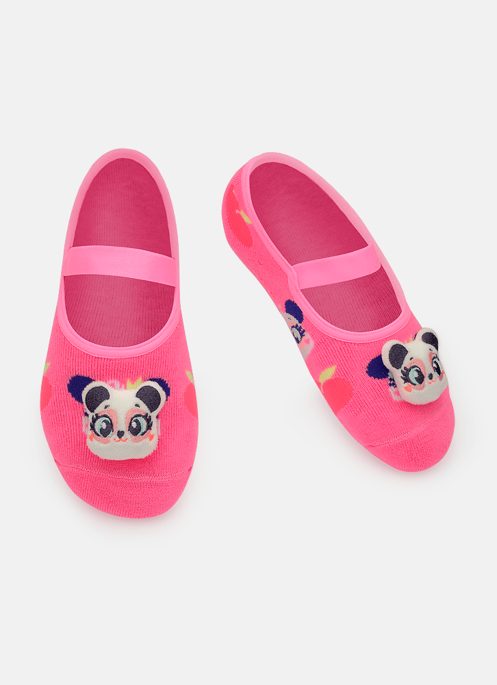 Meia-Sapatilha-Antiderrapante-Com-Aplique-De-Led-Bebe-Menina-Panda-Romantico