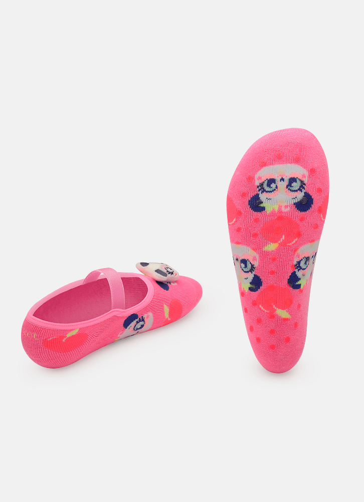 Meia-Sapatilha-Antiderrapante-Com-Aplique-De-Led-Bebe-Menina-Panda-Romantico