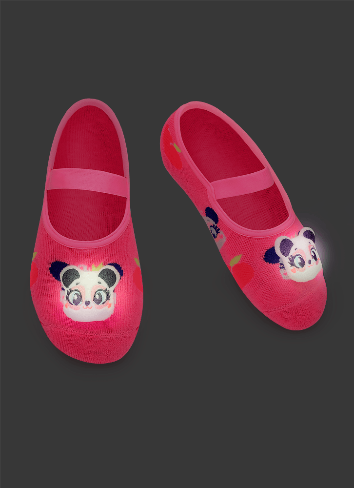 Meia-Sapatilha-Antiderrapante-Com-Aplique-De-Led-Bebe-Menina-Panda-Romantico