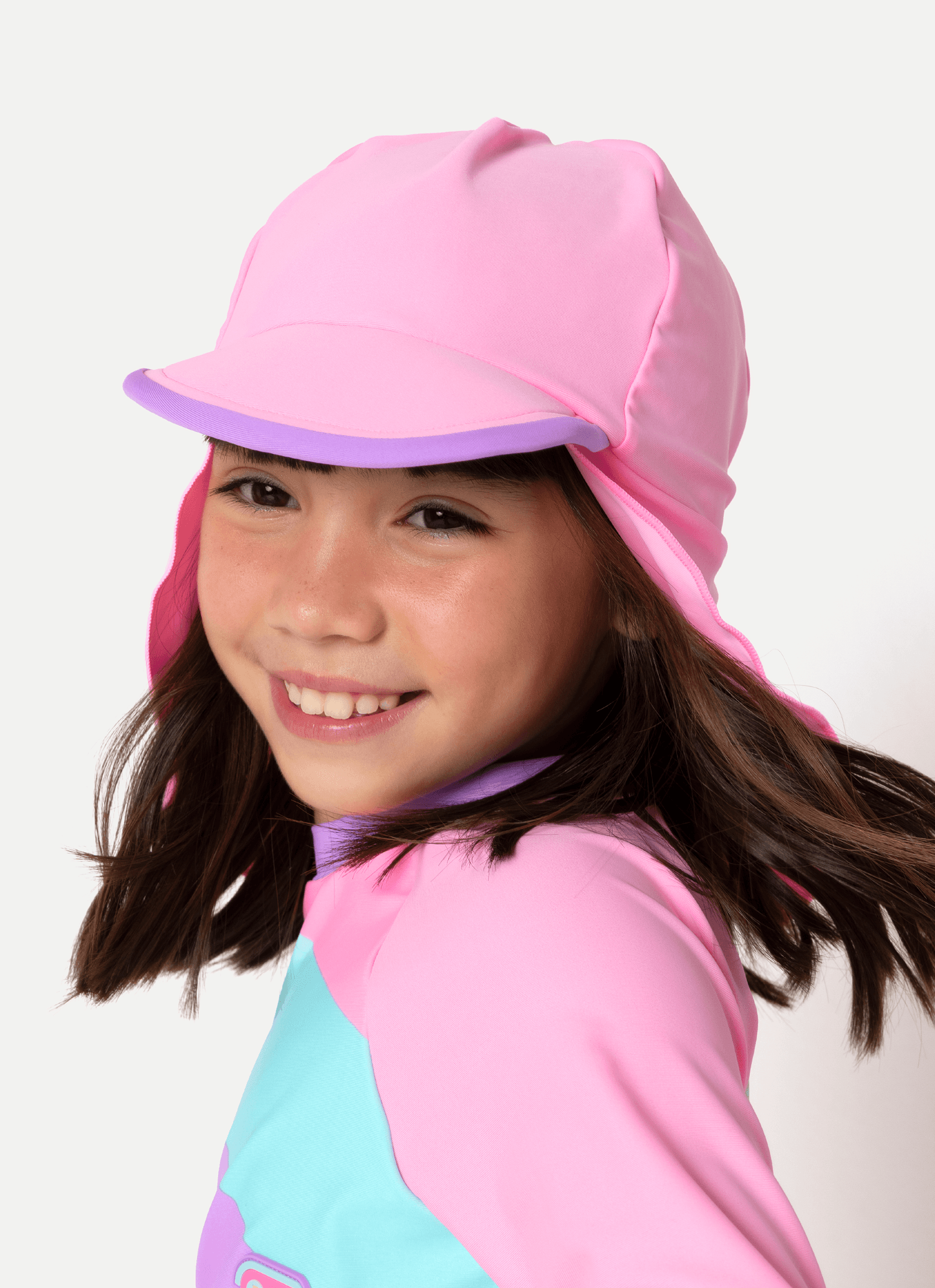 Chapeu-Com-Protecao-Solar-Menina-Color-Block-Rosa