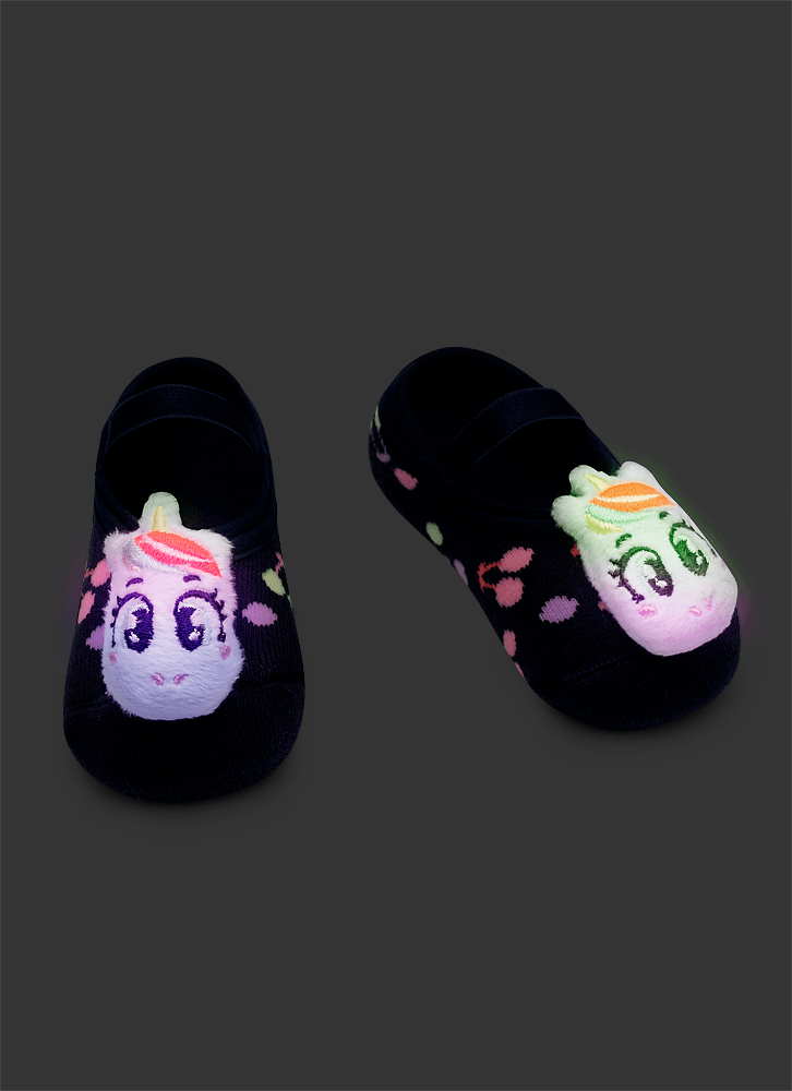 Meia-Sapatilha-Antiderrapante-Com-Aplique-De-Led-Bebe-Menina-Unicornio-Cherry