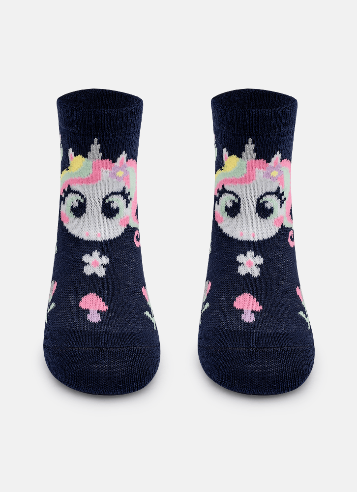 Meia-Cano-Medio-Bebe-Menina-Unicornio-Encantada