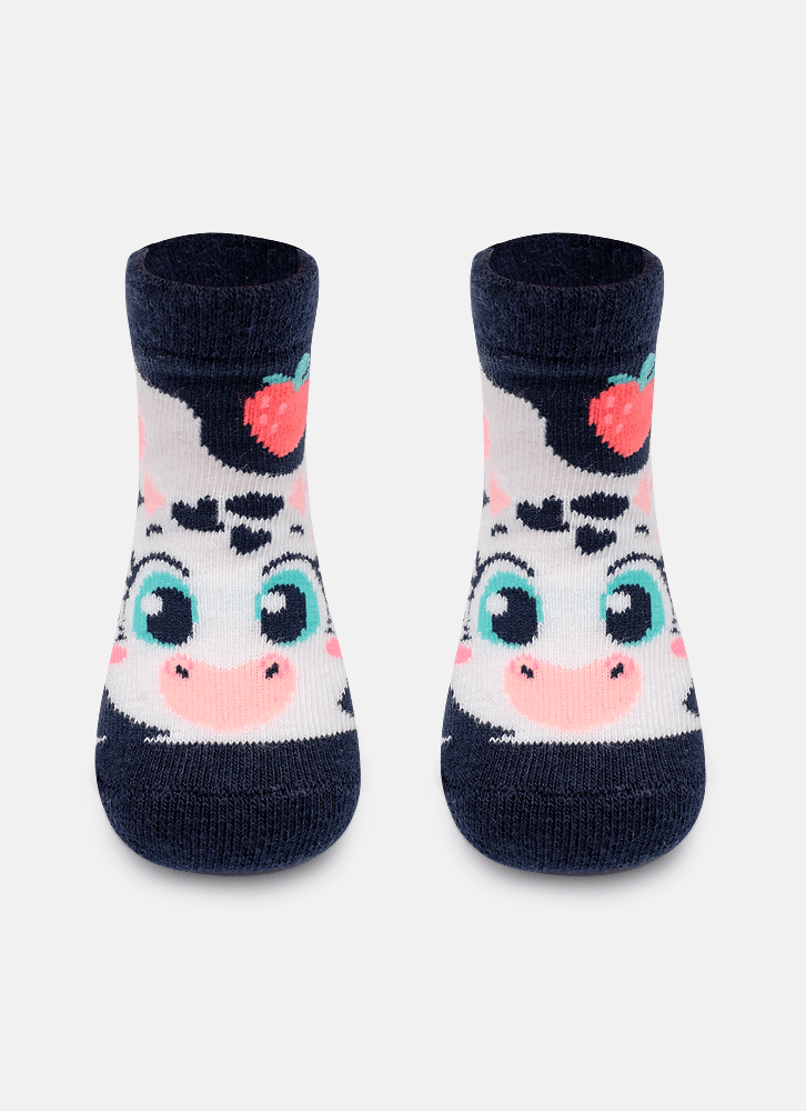 Meia-Cano-Medio-Bebe-Menina-Vaca-Romantica