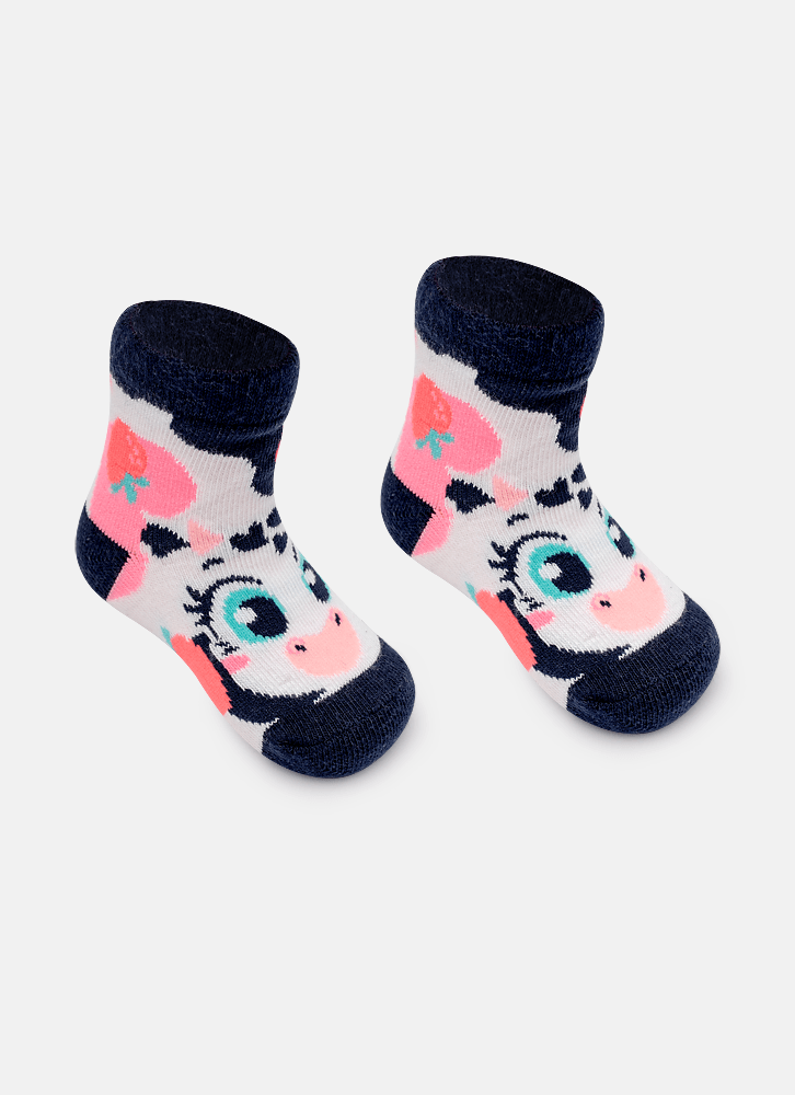 Meia-Cano-Medio-Bebe-Menina-Vaca-Romantica