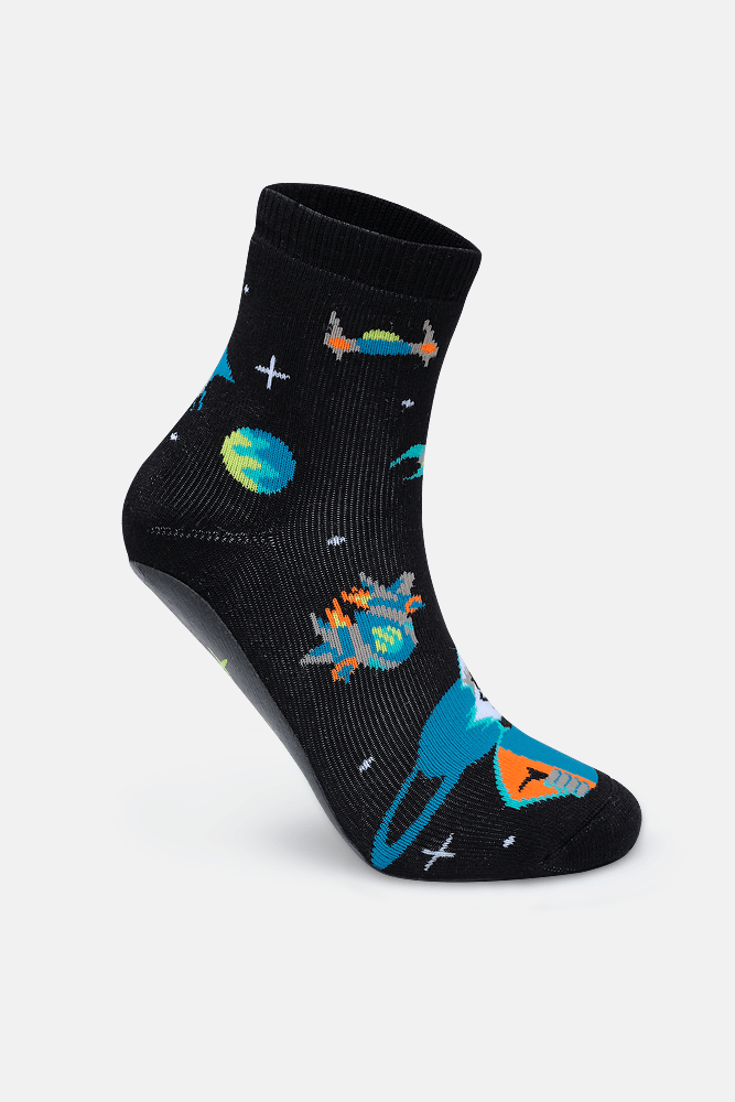 Meia-Cano-Medio-Com-Sola-Emborrachada-Menino-Lobo-Space