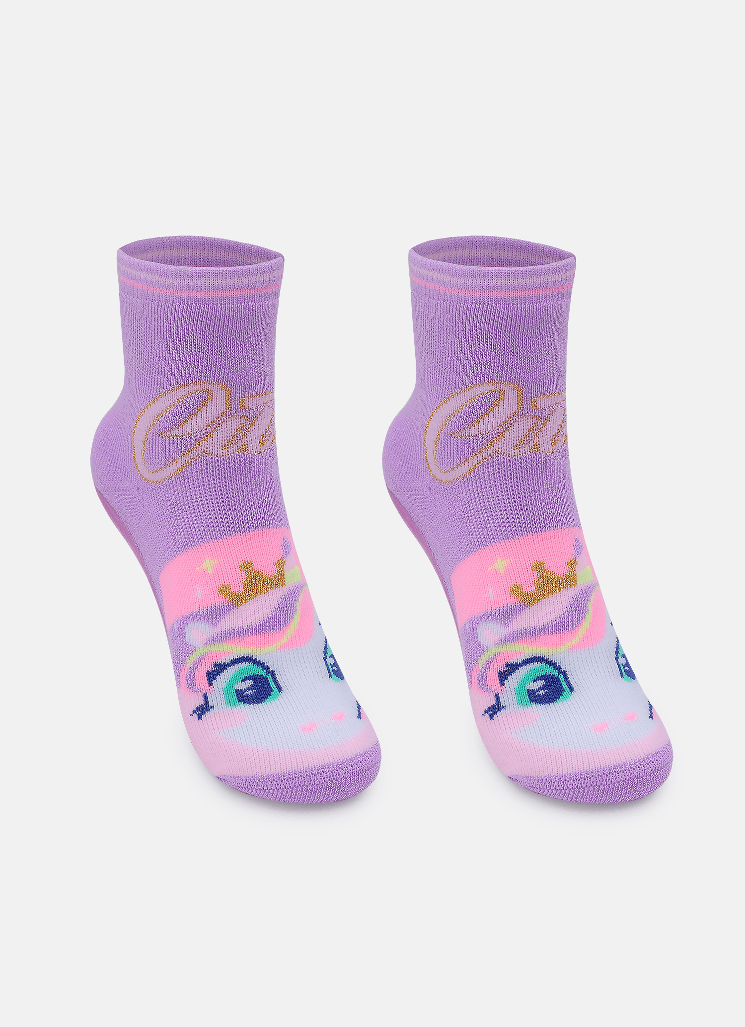 Meia-Cano-Medio-Com-Sola-Emborrachada-Menina-Unicornio-Diamante