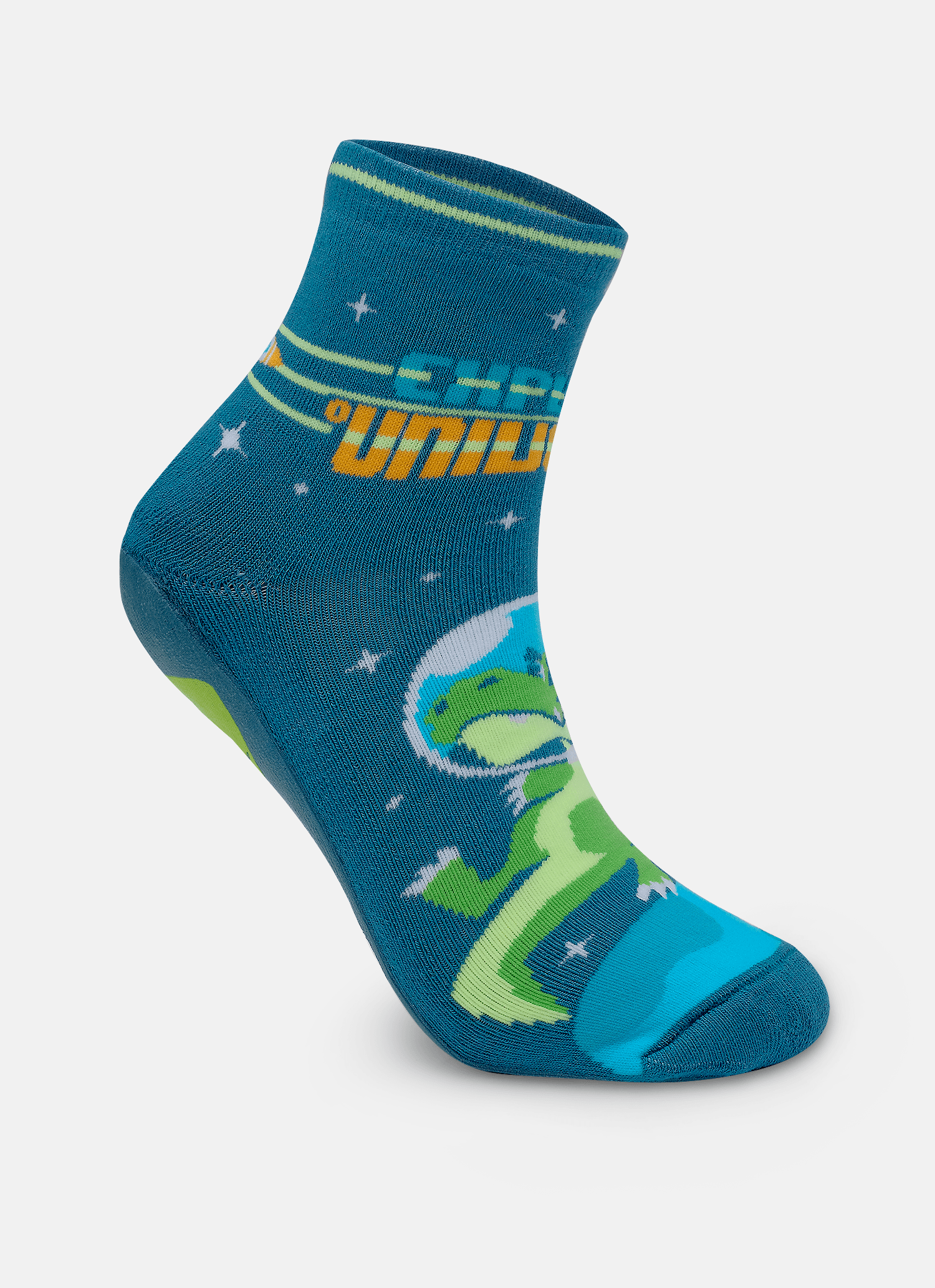 Meia-Cano-Medio-Com-Sola-Emborrachada-Menino-Teen-Dino-Astronauta