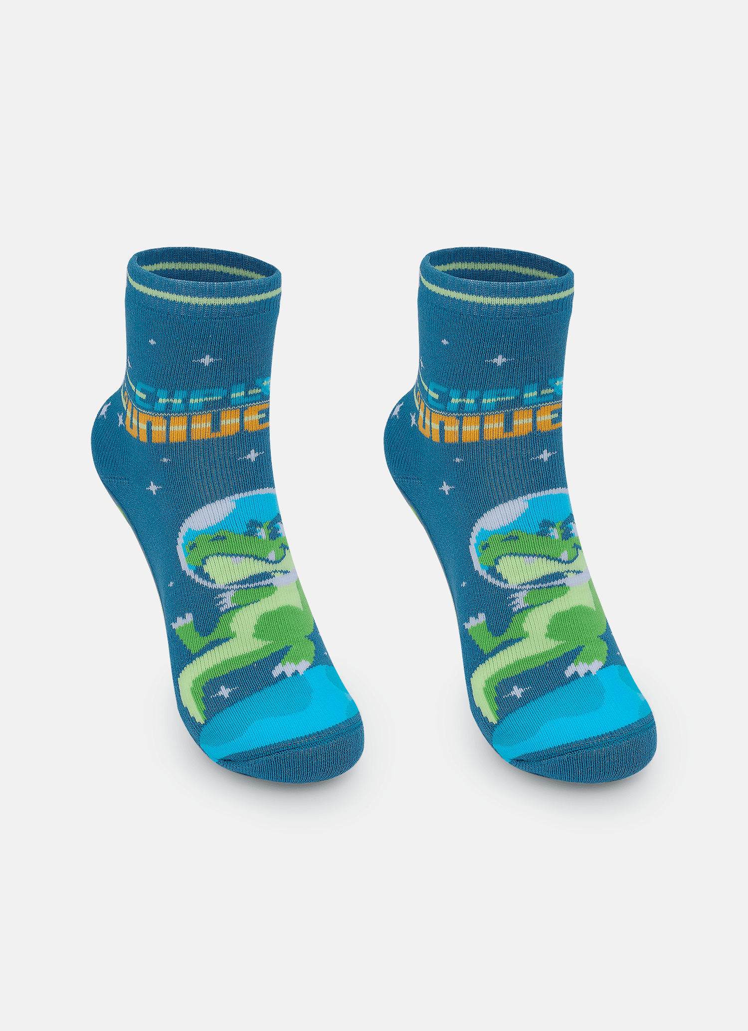Meia-Cano-Medio-Com-Sola-Emborrachada-Menino-Dino-Astronauta
