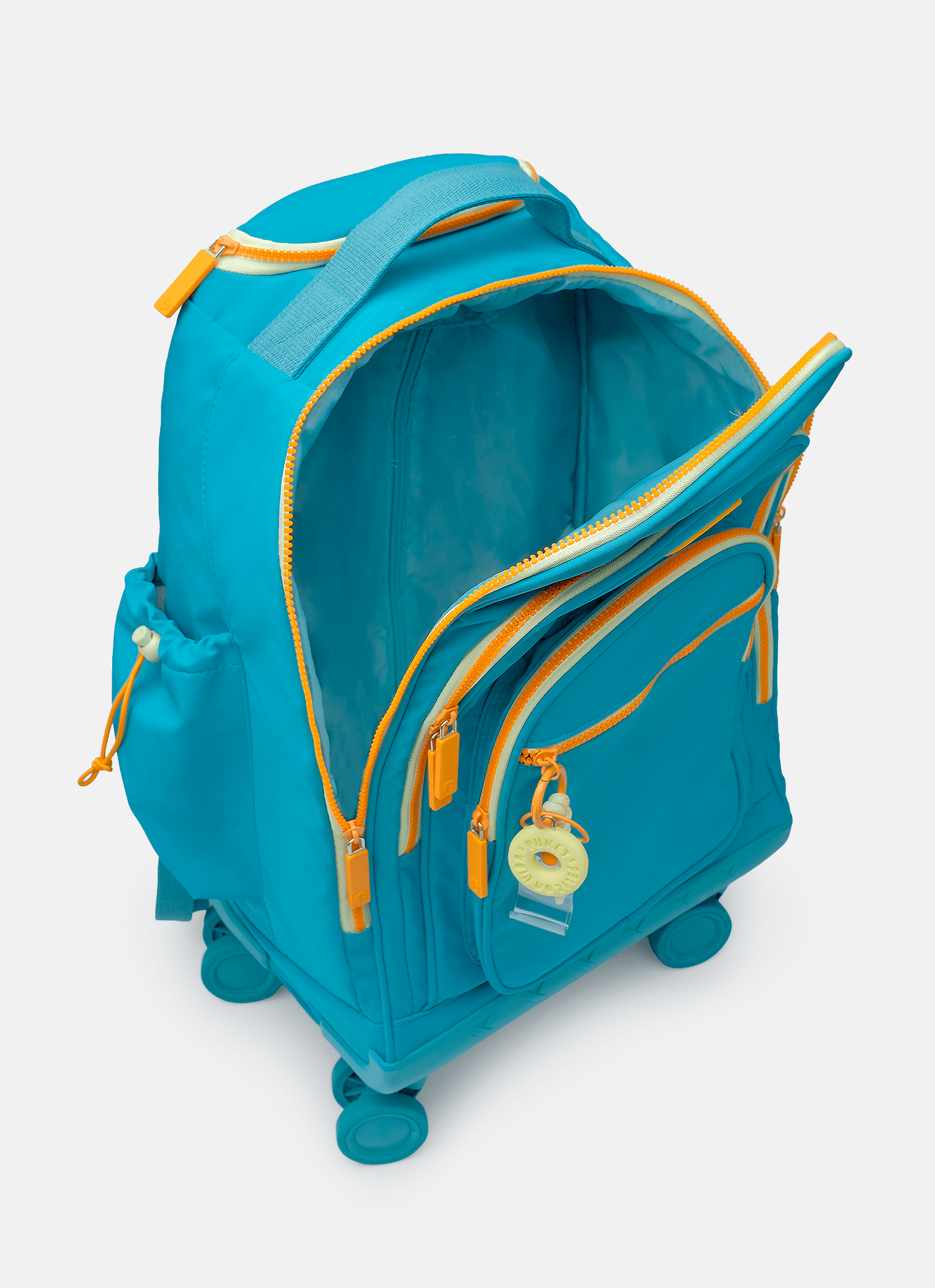 Mochila-Com-Rodinha-360-Azul-Petroleo-E-Laranja