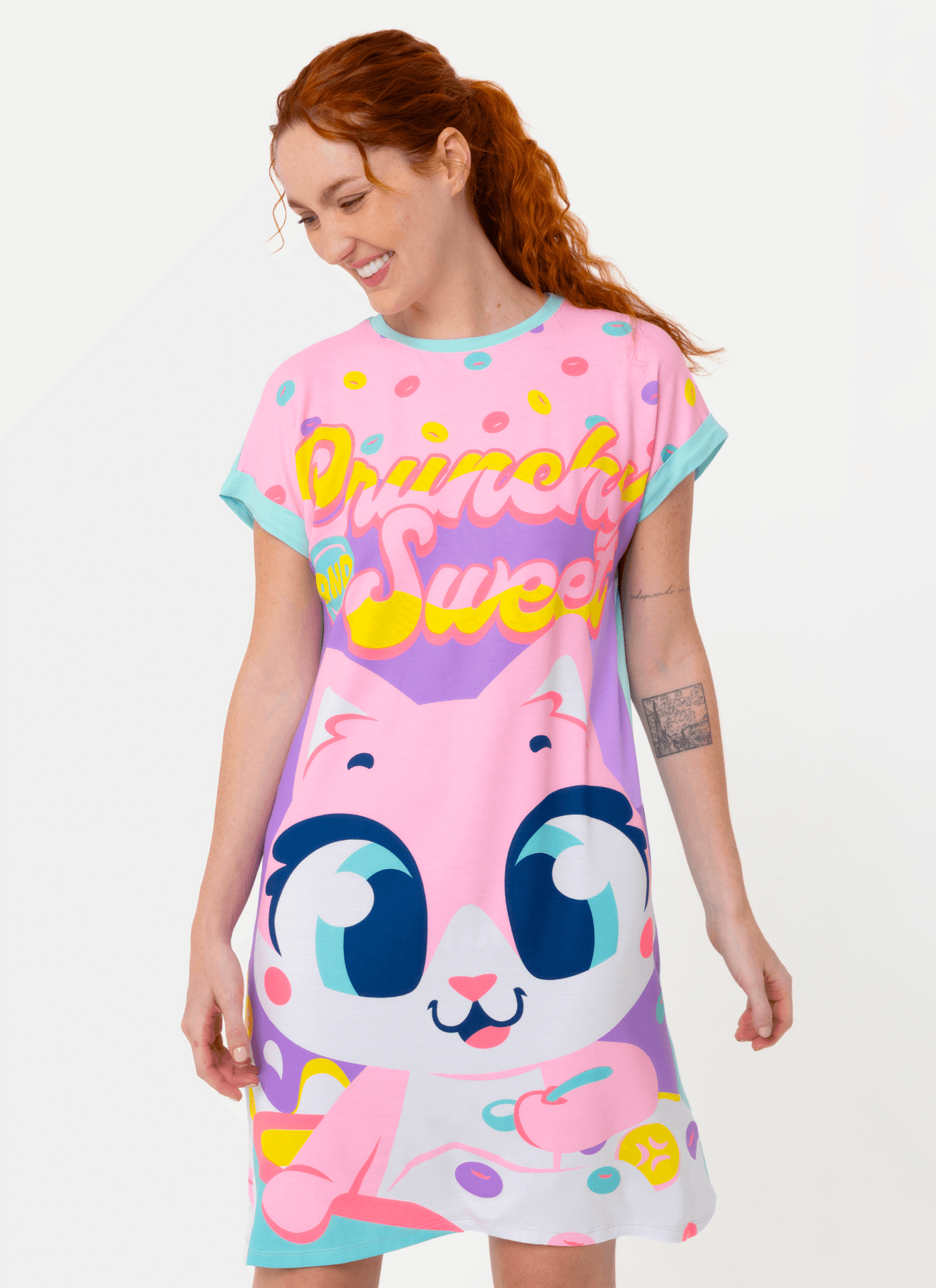 Camisola-Manga-Curta-Viscolycra-Feminina-Gata-Cereal