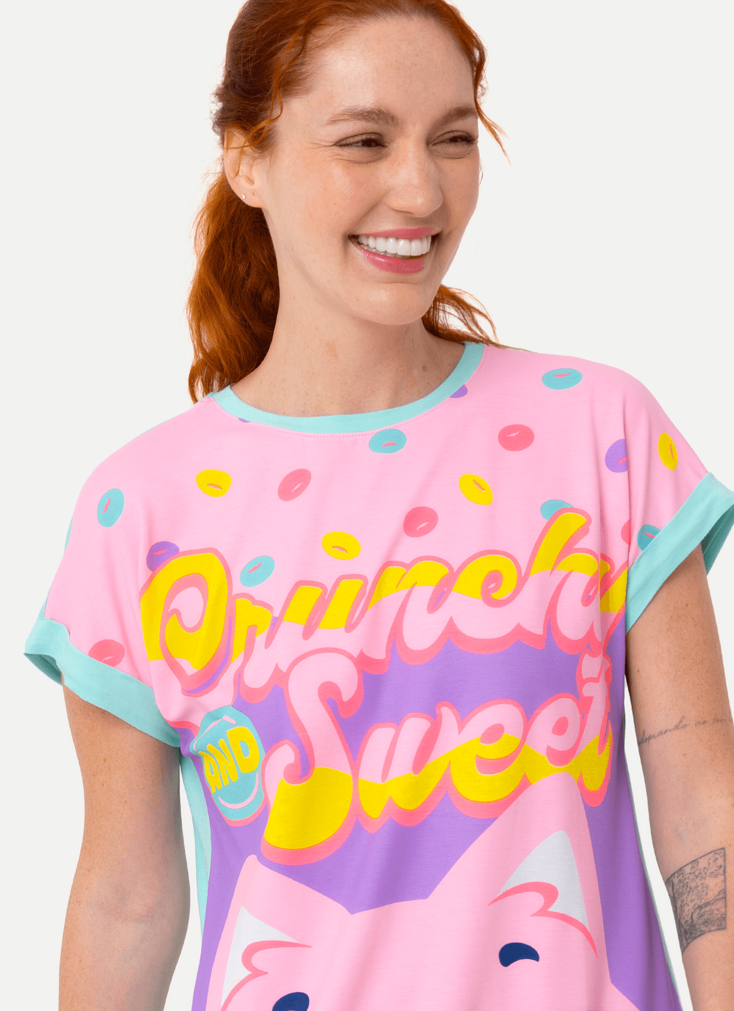 Camisola-Manga-Curta-Viscolycra-Feminina-Gata-Cereal