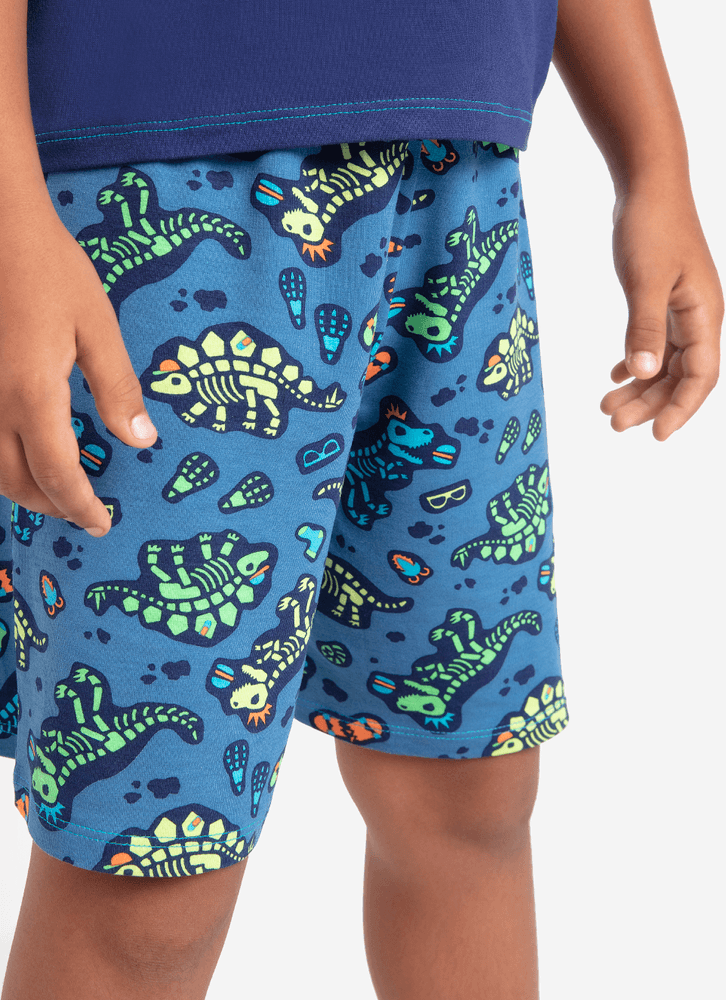 Pijama-Manga-Curta-Viscolycra-Menino-Dinossauro-Fosseis
