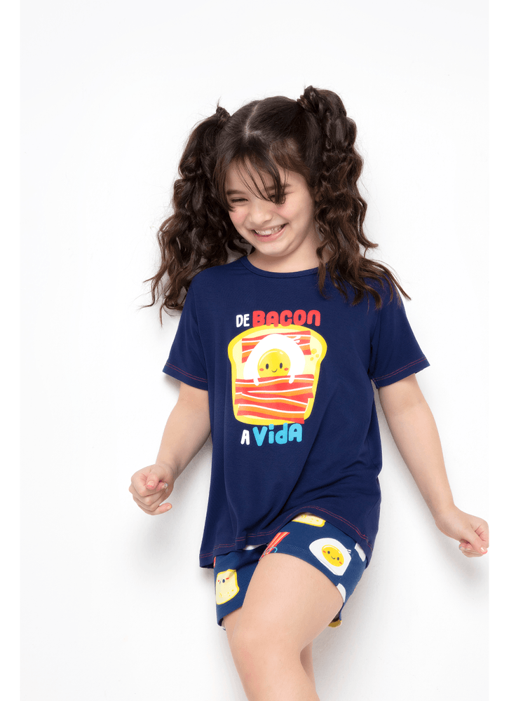 Pijama-Manga-Curta-Viscolycra-Menina-Bacon