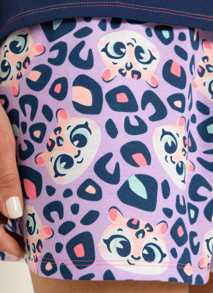 Pijama-Manga-Curta-Algodao-Feminino-Onca-Fantastica