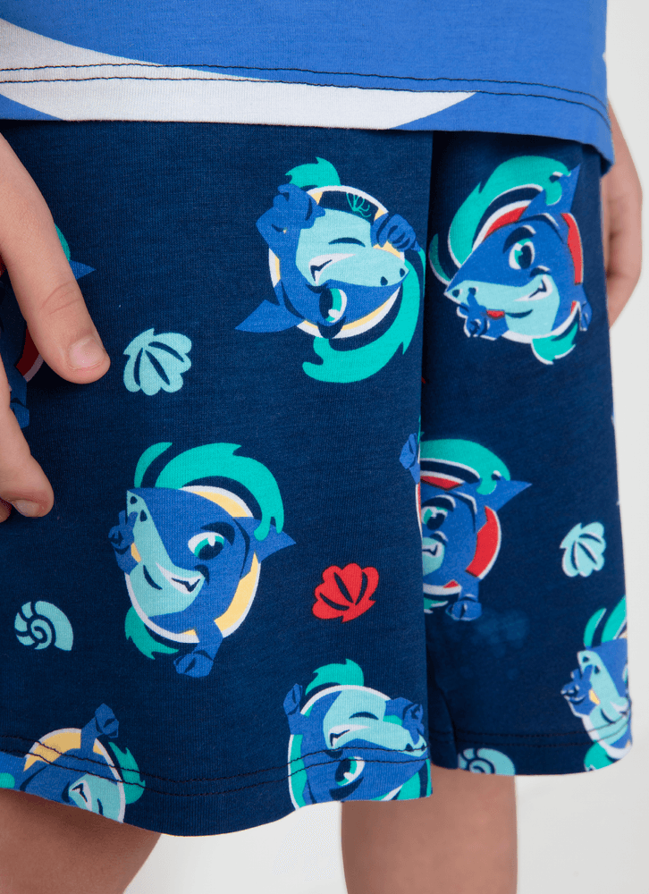 Pijama-Manga-Curta-Viscolycra-Menino-Tubarao-Aloha