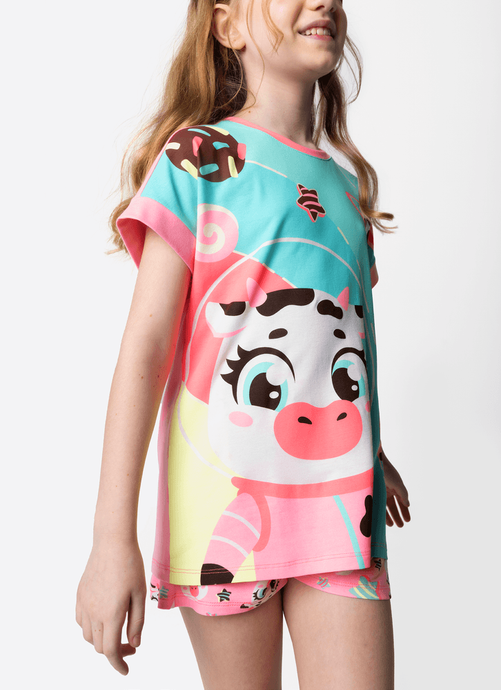 Pijama-Manga-Curta-Viscolycra-Menina-Teen-Vaca-Chocolate