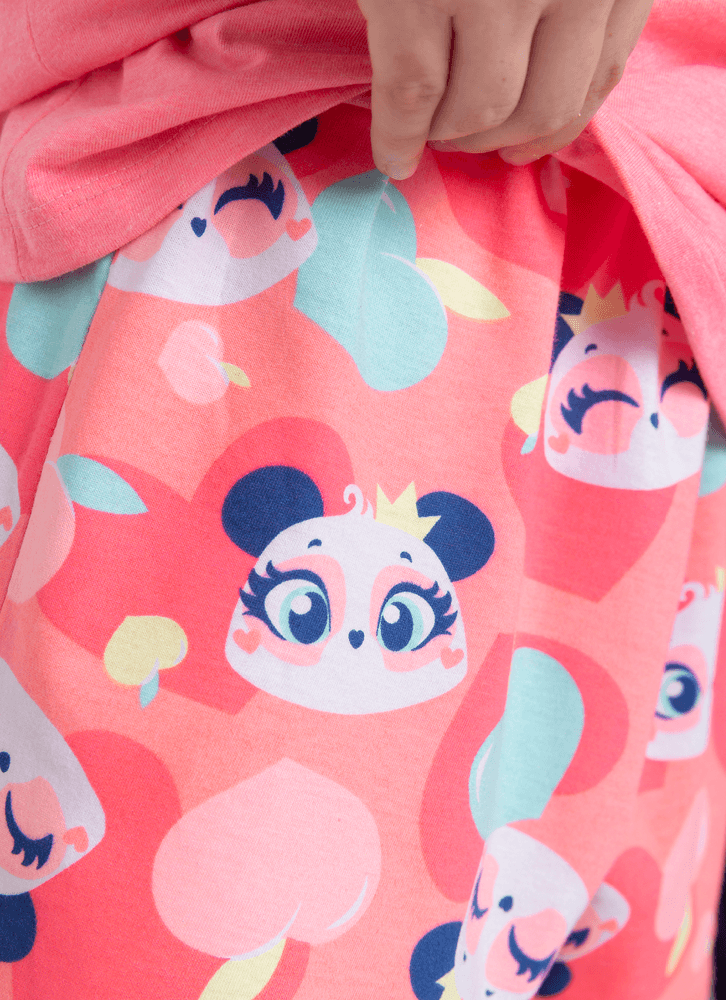 Pijama-Manga-Curta-Algodao-Menina-Teen-Panda-Romantico