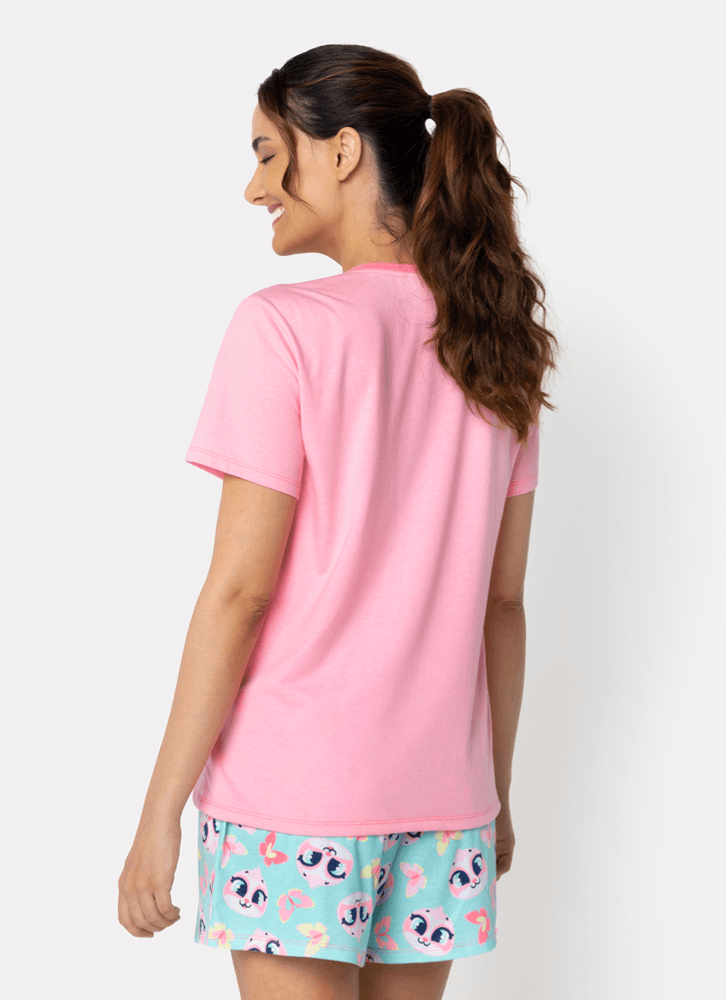 Pijama-Manga-Curta-Algodao-Feminino-Preguica-Picnic