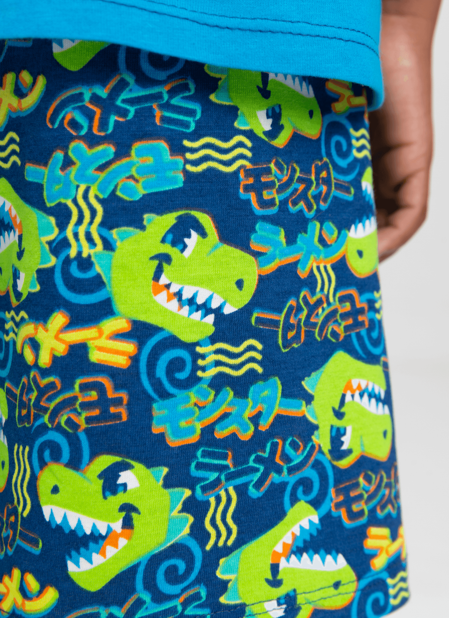 Pijama-Manga-Curta-Algodao-Menino-Dino-Ramen