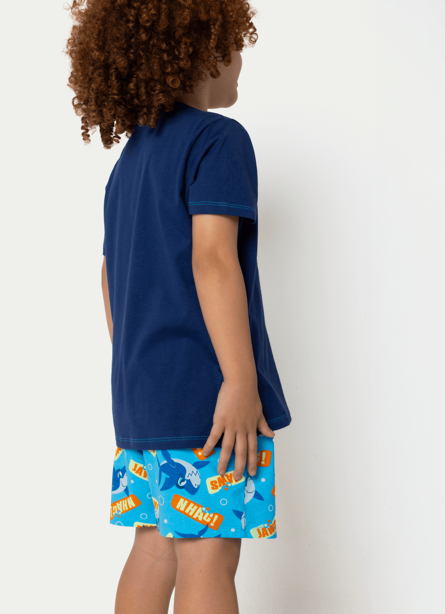 Pijama-Manga-Curta-Algodao-Menino-Tubarao