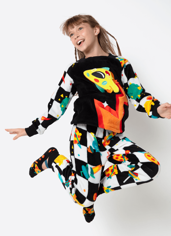 Pijama-Manga-Longa-Soft-Kids-Unissex-Space-Food