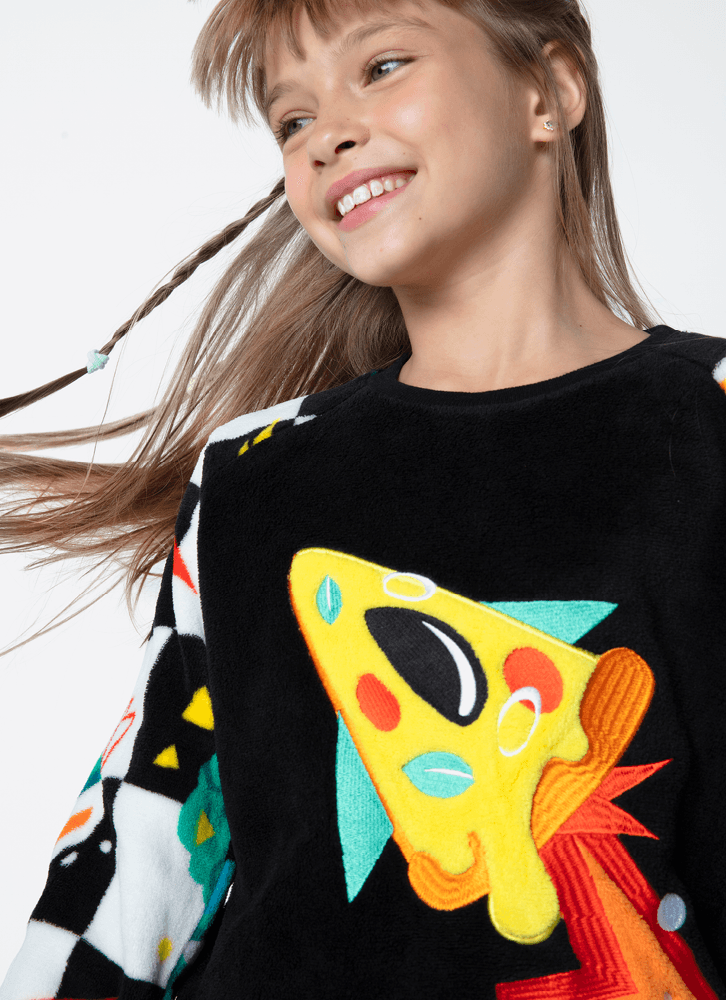 Pijama-Manga-Longa-Soft-Kids-Unissex-Space-Food