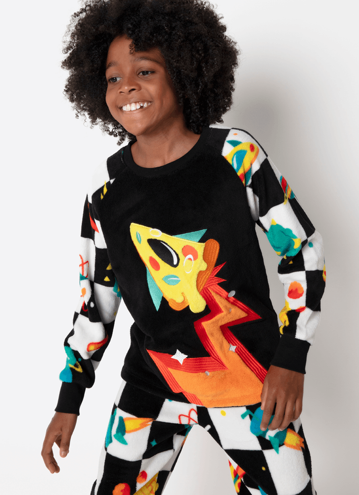 Pijama-Manga-Longa-Soft-Kids-Unissex-Space-Food