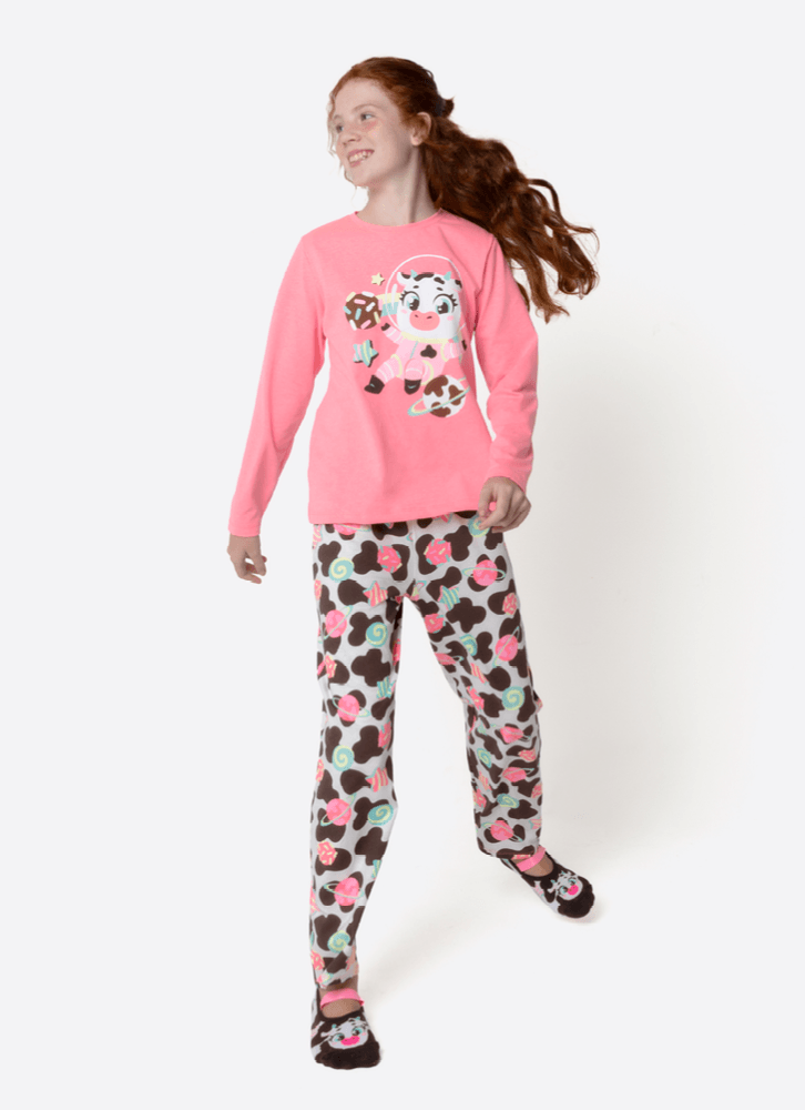 Pijama-Manga-Longa-Algodao-Menina-Teen-Vaca-Chocolate