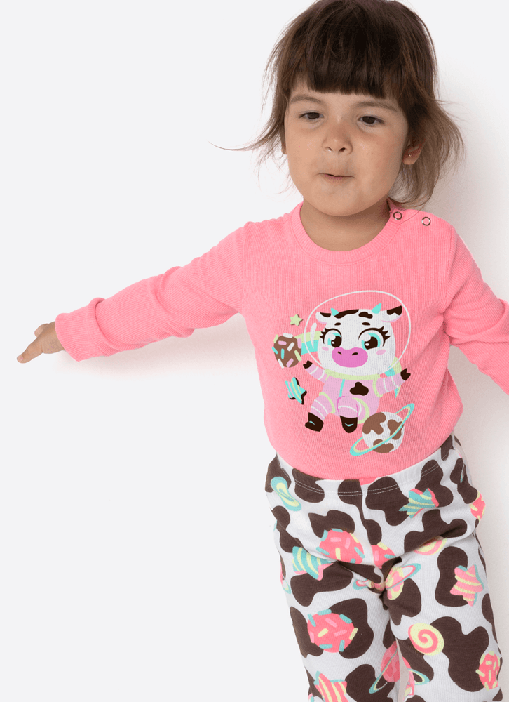 Pijama-Manga-Longa-Rib-Bebe-Menina-Vaca-Chocolate