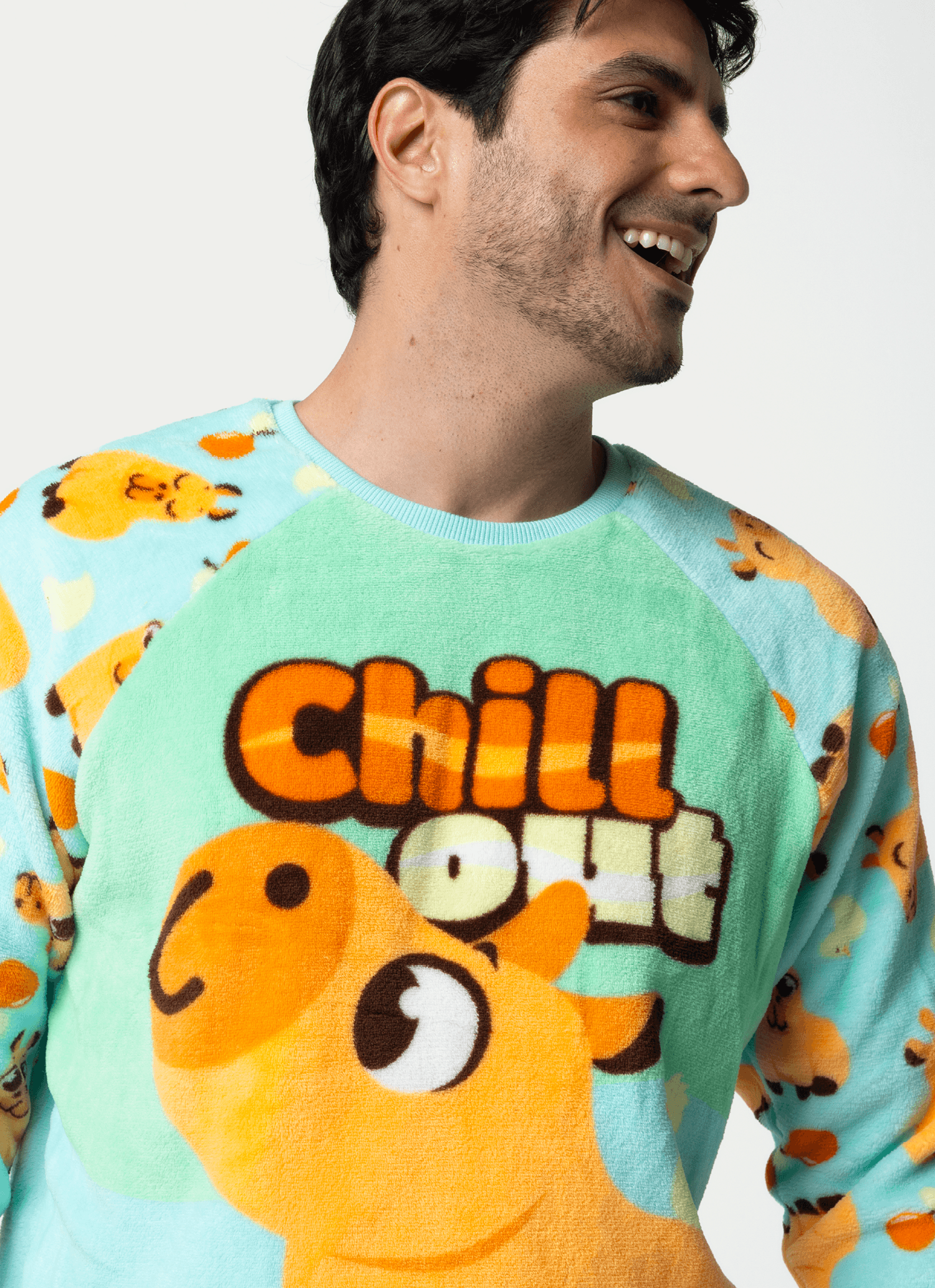 Pijama-Manga-Longa-Soft-Adulto-Unissex-Capivara-Vibes