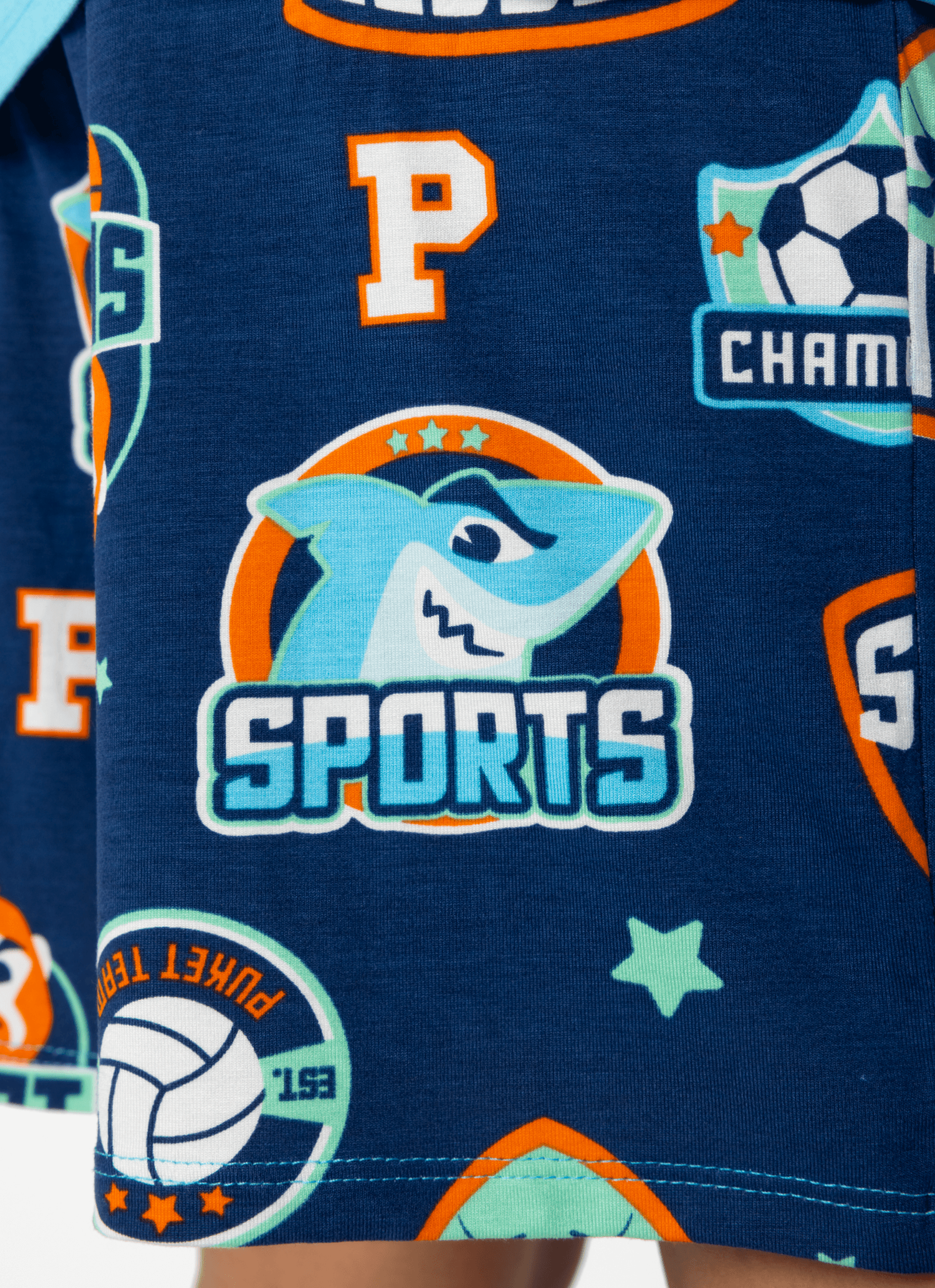 Pijama-Manga-Curta-Viscolycra-Menino-Teen-Tubarao-Futebol
