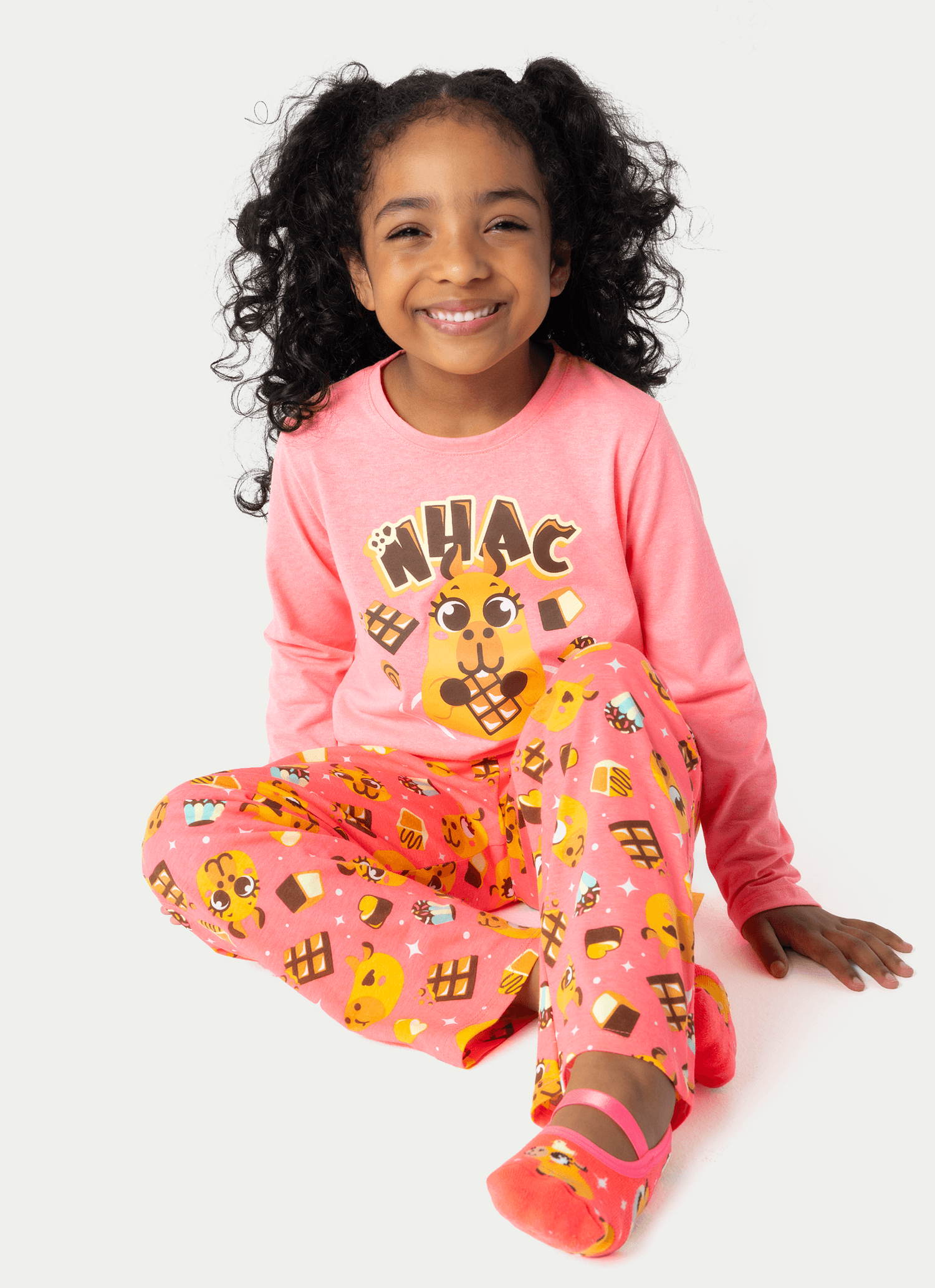 Pijama-Manga-Longa-Algodao-Menina-Capivara-Chocolate