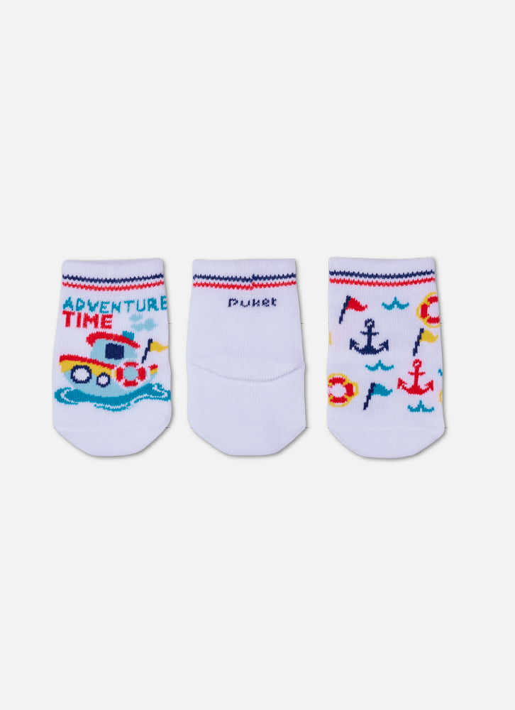 Kit-Com-3-Meias-Cano-Medio-Bebe-Menino-Barcos
