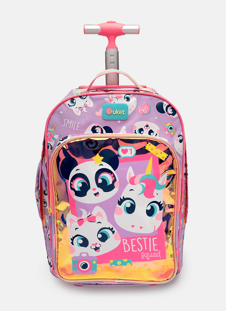 Mochila-Com-Rodinha-Grande-Multibichos-Best-Friend