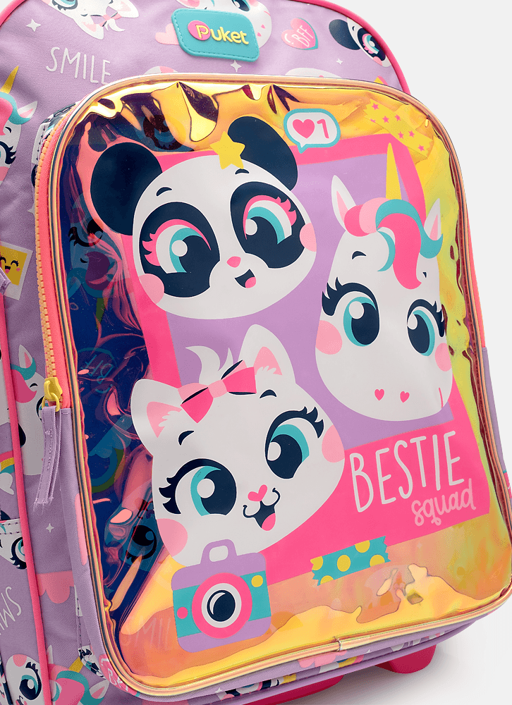 Mochila-Com-Rodinha-Grande-Multibichos-Best-Friend