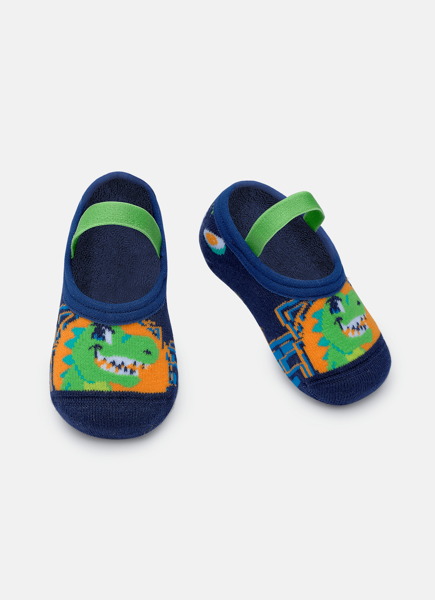Meia-Sapatilha-Antiderrapante-Bebe-Menino-Dino-Ramen