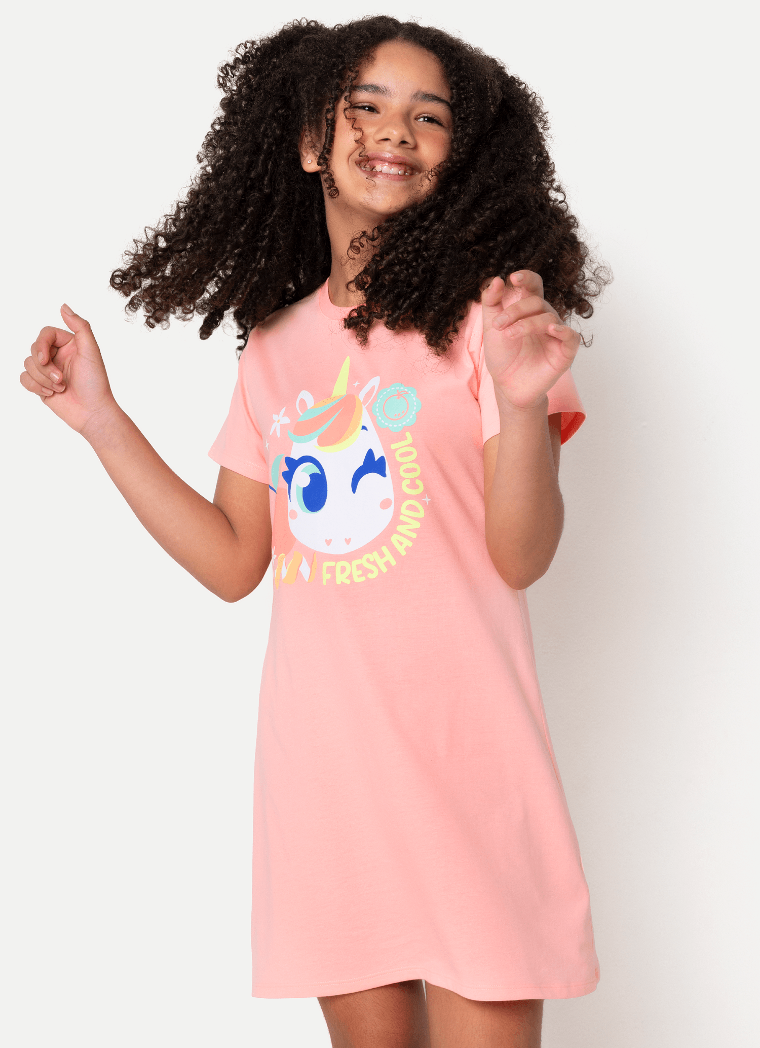 Camisola-Manga-Curta-Algodao-Menina-Teen-Unicornio-Frutas