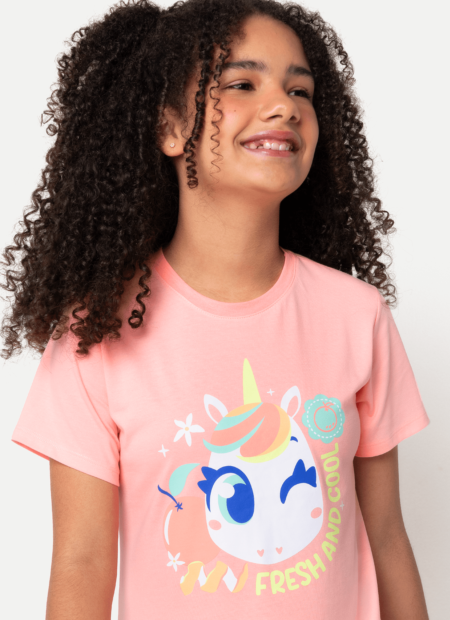 Camisola-Manga-Curta-Algodao-Menina-Teen-Unicornio-Frutas