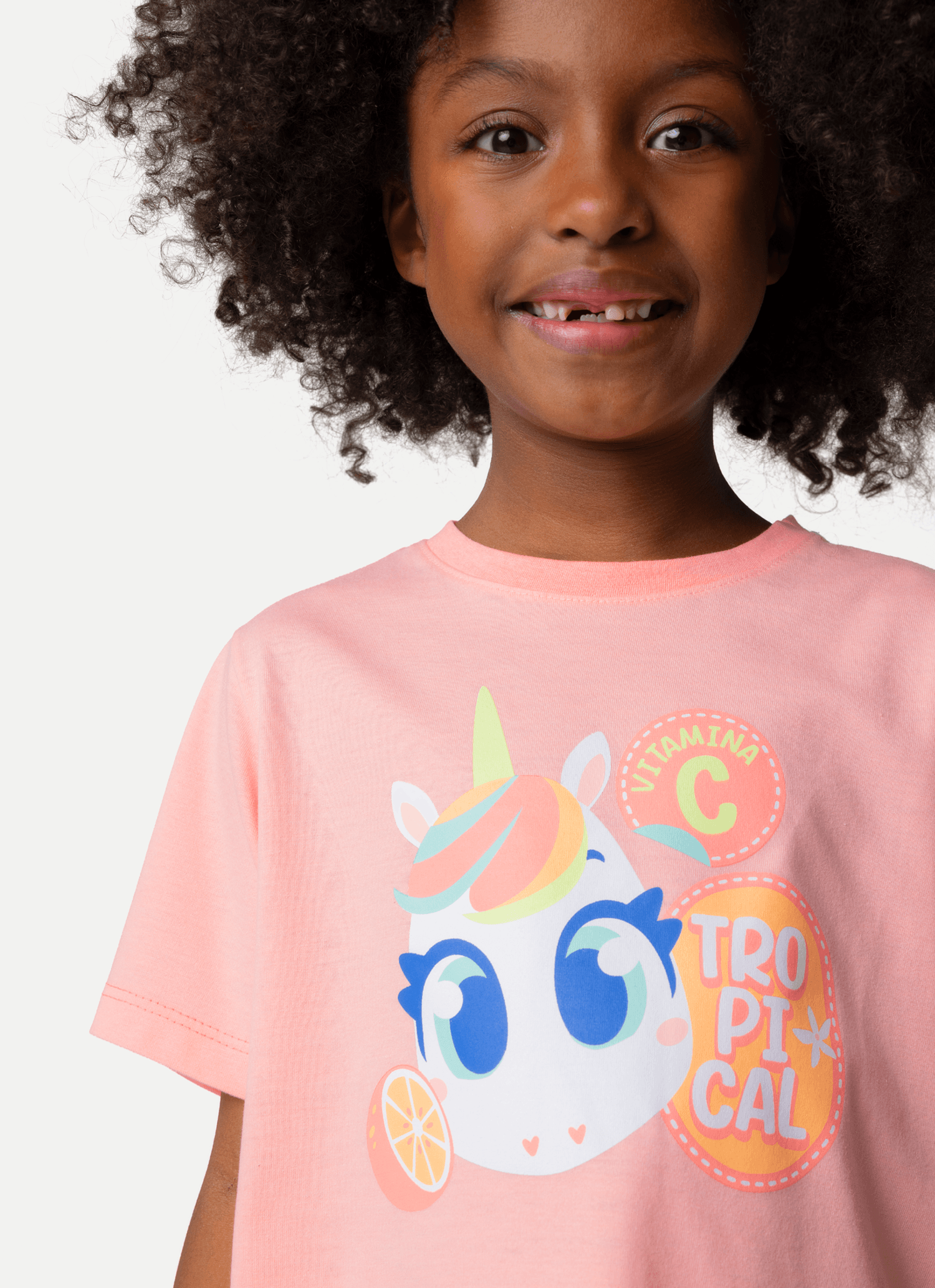 Pijama-Manga-Curta-Algodao-Menina-Unicornio-Frutas