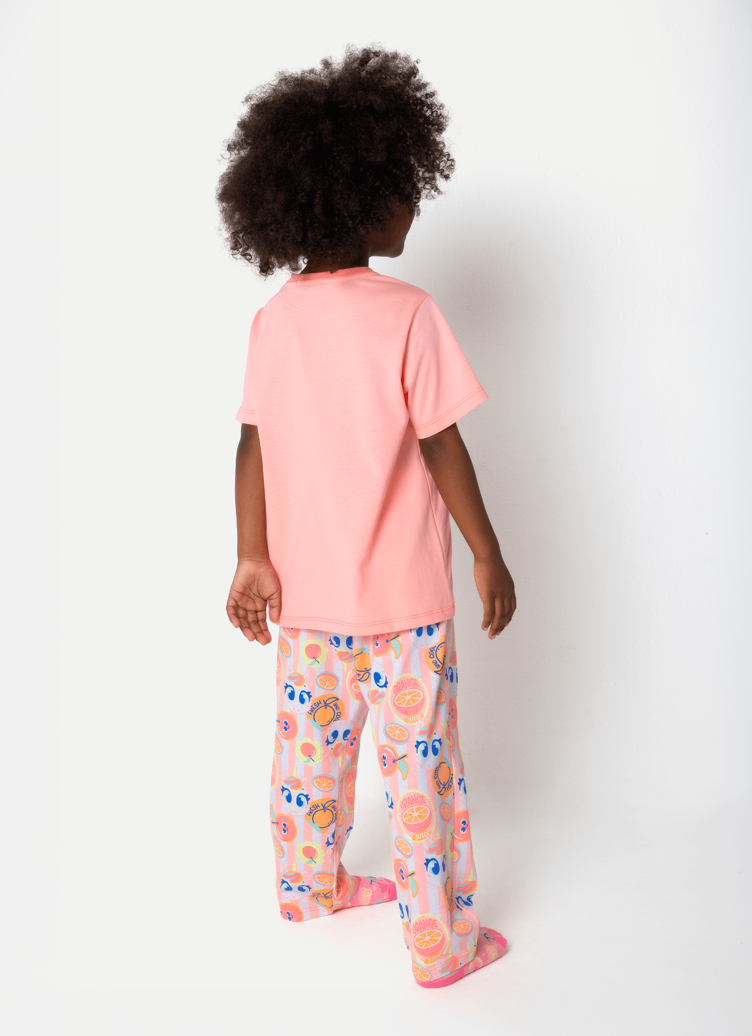 Pijama-Manga-Curta-Algodao-Menina-Unicornio-Frutas