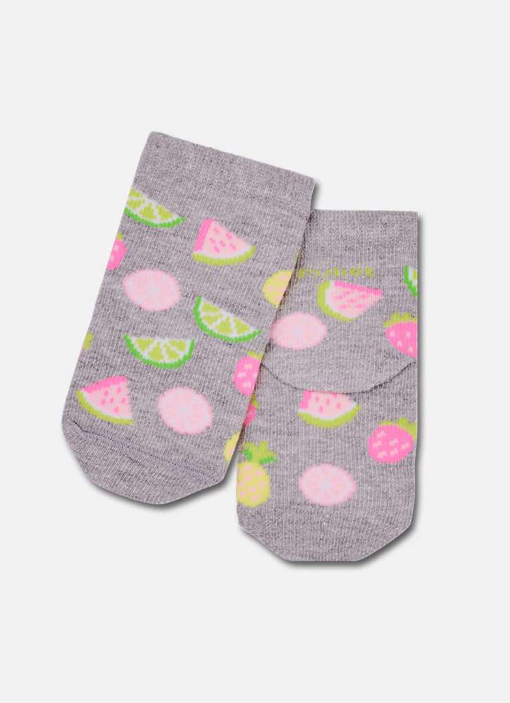 Meia-Cano-Medio-Bebe-Menina-Frutas