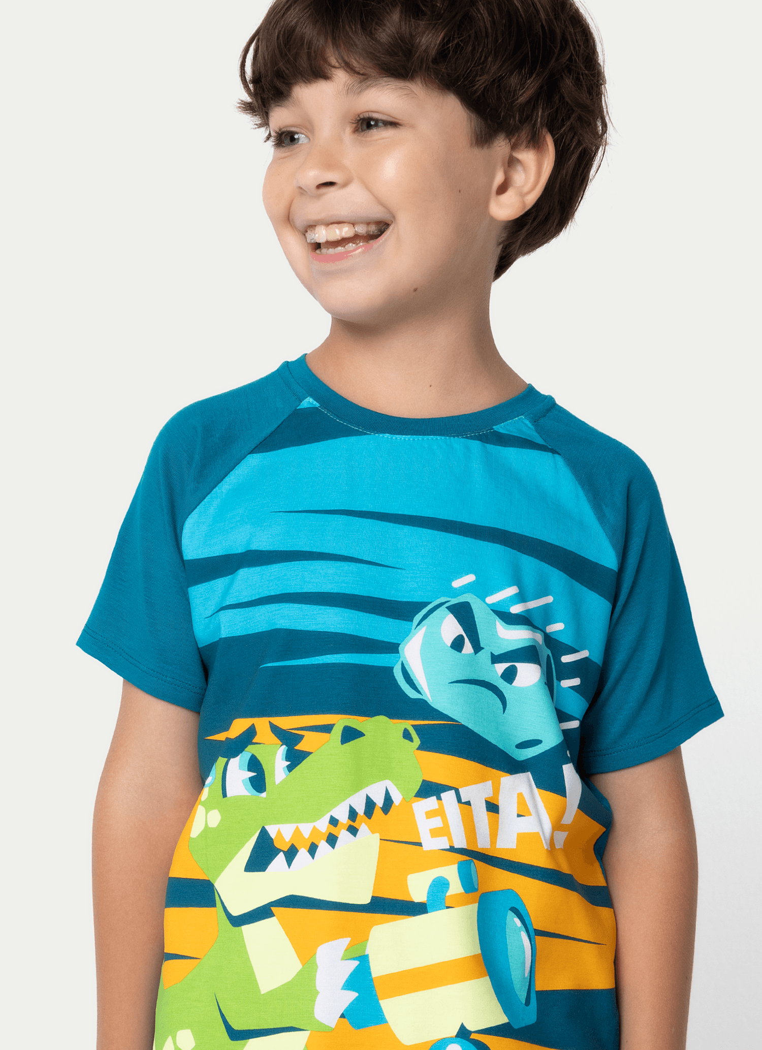 Pijama-Manga-Curta-Viscolycra-Menino-Dino-Astronauta