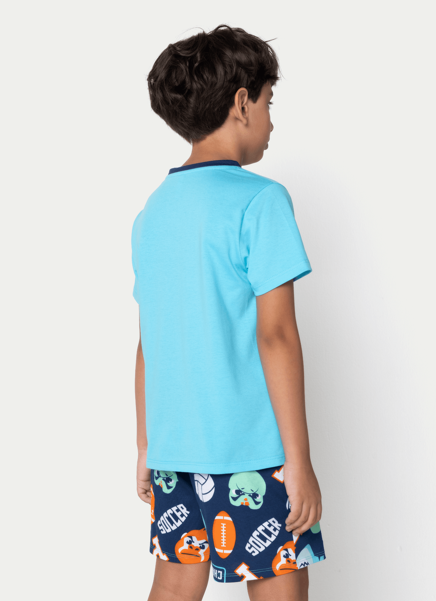Pijama-Manga-Curta-Algodao-Menino-Tubarao-Futebol
