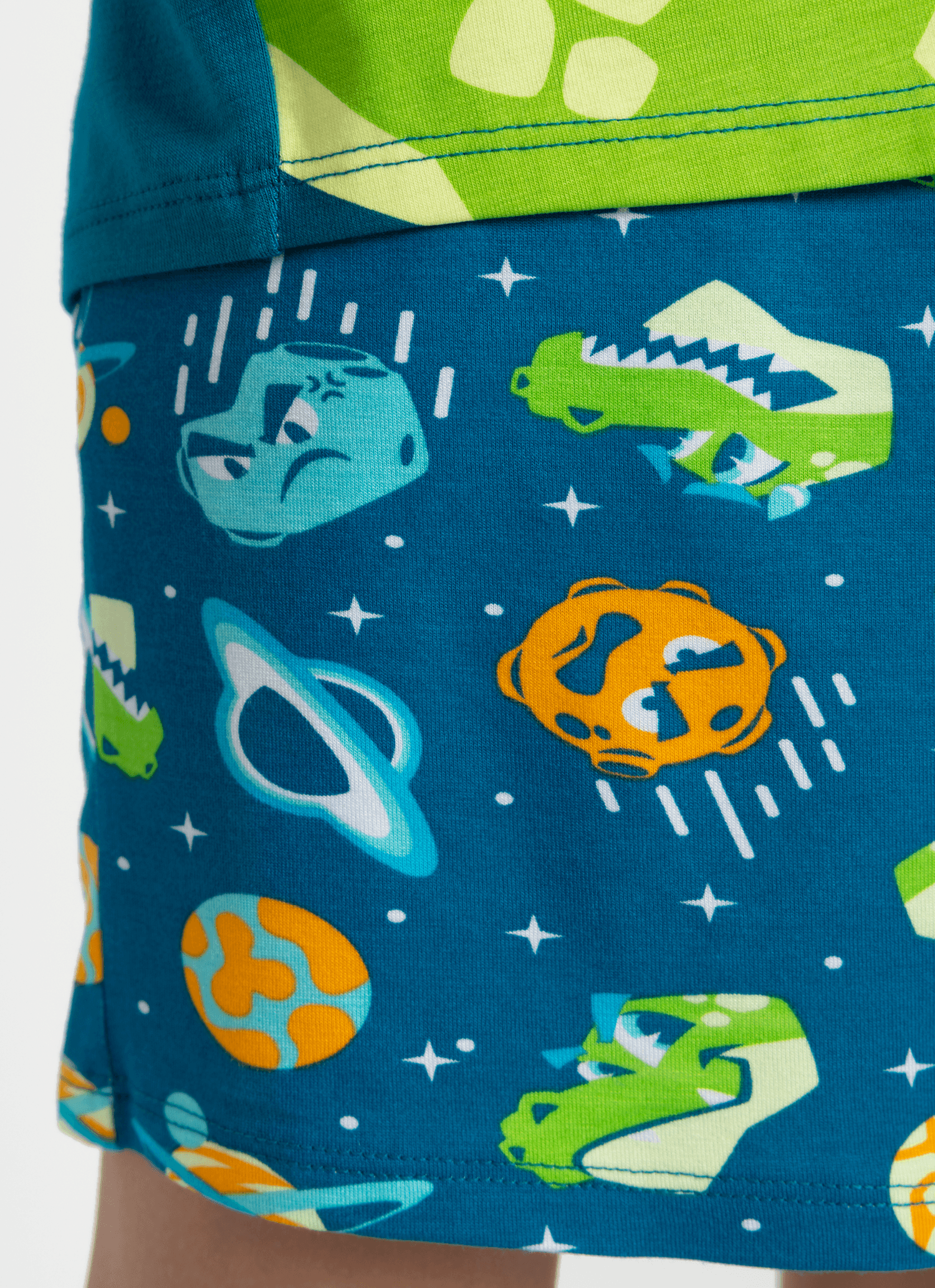 Pijama-Manga-Curta-Viscolycra-Menino-Teen-Dino-Astronauta