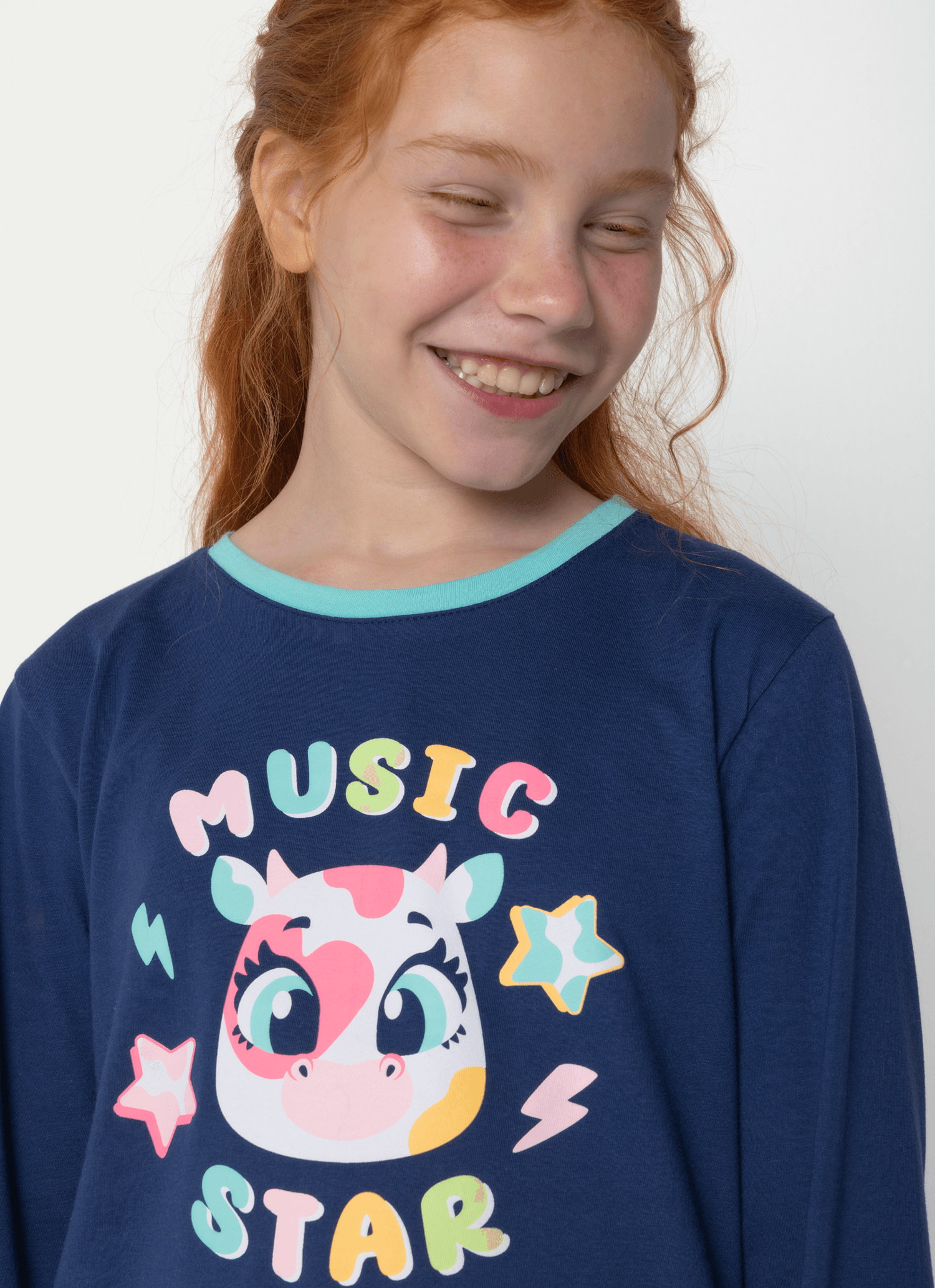 Pijama-Manga-Longa-Algodao-Menina-Teen-Vaca-Moosic